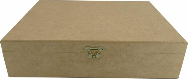 Caixa Dobradiça Lisa 27x21x8cm Mdf Crú
