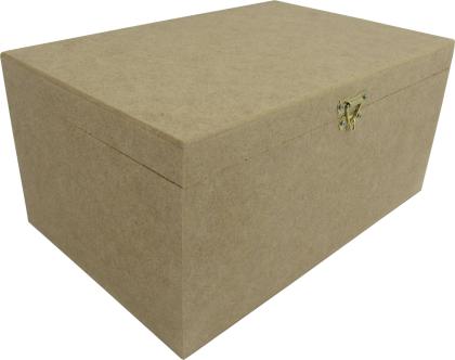 Caixa Dobradiça Lisa 30x20x14cm Mdf Crú