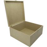 Caixa Dobradiça Lisa 30x30x14cm Mdf Crú
