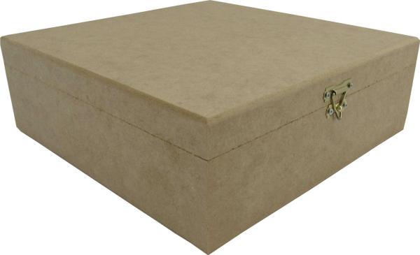 Caixa Dobradiça Lisa 30x30x8cm Mdf Crú