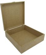 Caixa Dobradiça Lisa 30x30x8cm Mdf Crú