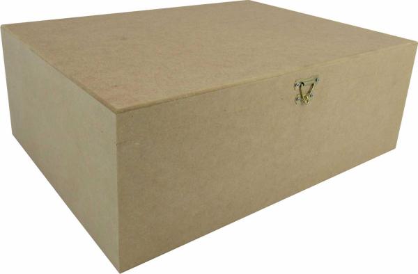 Caixa Dobradiça Lisa 40x30x14cm Mdf Crú