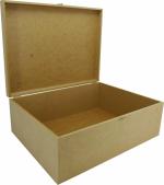 Caixa Dobradiça Lisa 40x30x14cm Mdf Crú