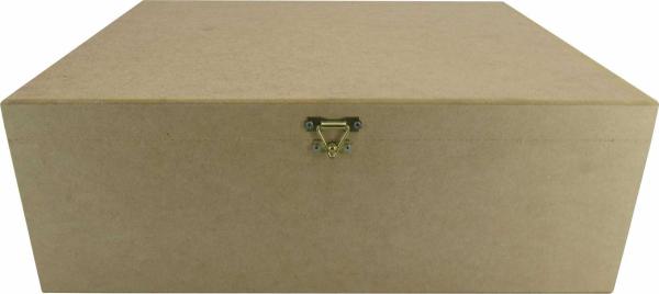 Caixa Dobradiça Lisa 40x30x14cm Mdf Crú