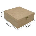 CAIXA DOBRADICA LISA P/ VINHO 25X23X9,5CM