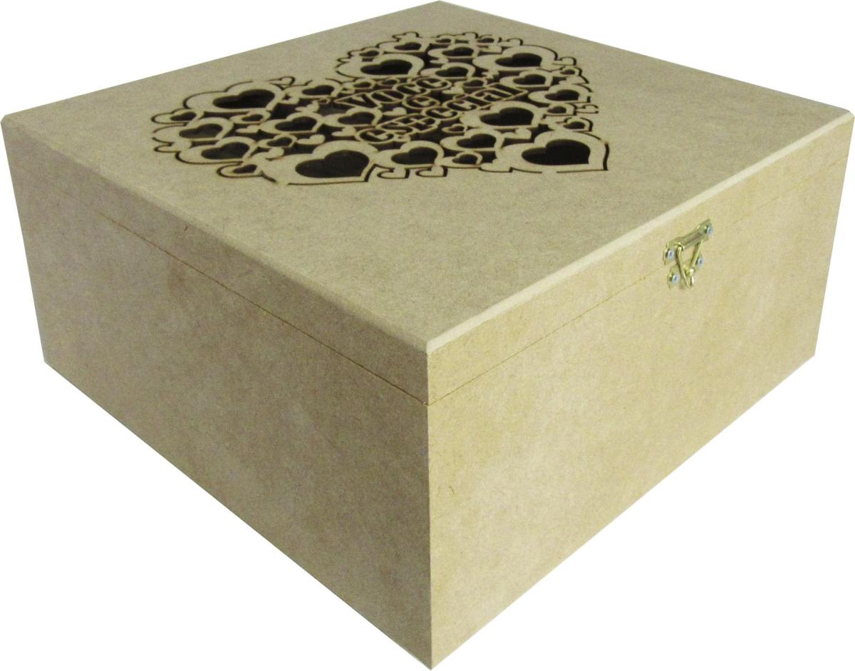 Caixa Dobradiça Você é Especial 30x30x14cm Mdf Crú