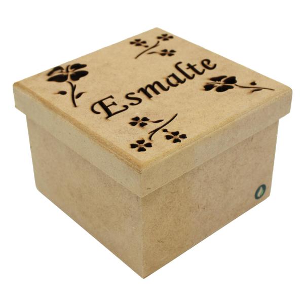 CAIXA ESMALTE 13X13X9,5CM C/16 DIV.