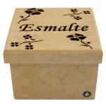 CAIXA ESMALTE 13X13X9,5CM C/16 DIV.