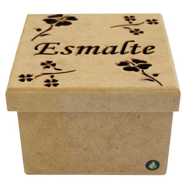 CAIXA ESMALTE 13X13X9,5CM C/16 DIV.