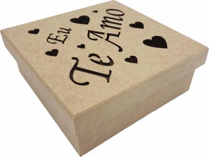 CAIXA EU TE AMO 16X16X6 CMMDF Crú