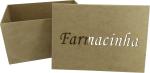 CAIXA FARMACINHA C/ALCA 31X22X17CM MDF CRÚ