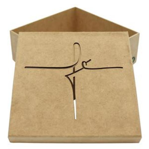 Caixa Fé 16x16x6cm Mdf Crú
