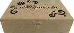 Caixa Joias Vazada Bijuteria 25x16x7cm Mdf Crú