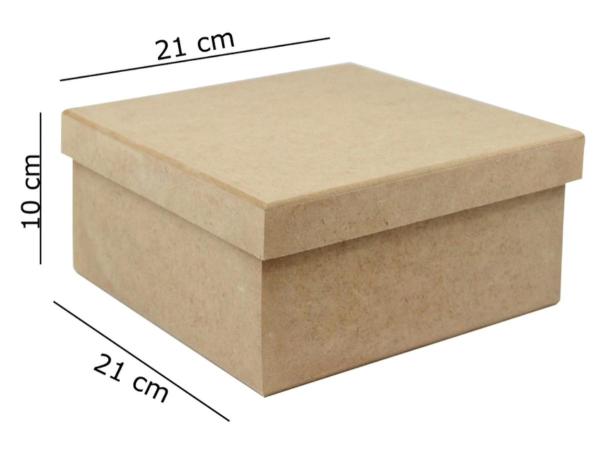 Caixa Lisa 21x21x10 Cm