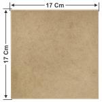 Caixa Lisa Mdf Cru 16x16x6cm