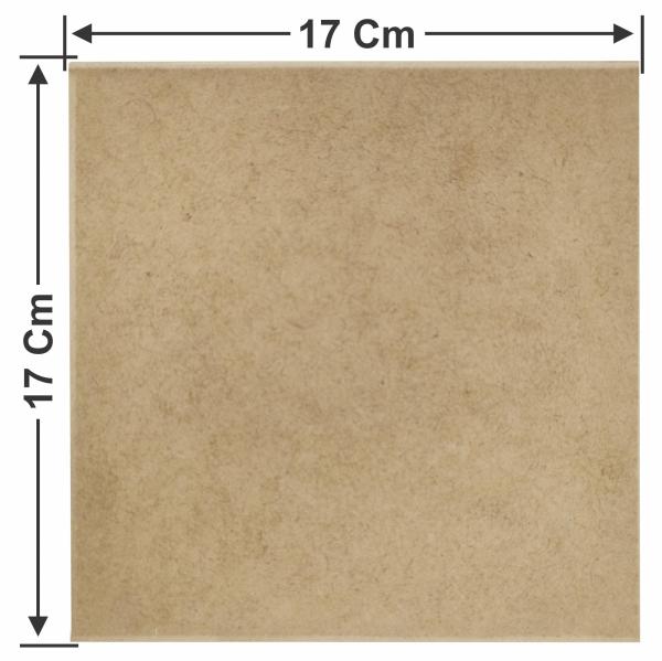 Caixa Lisa Mdf Cru 16x16x6cm