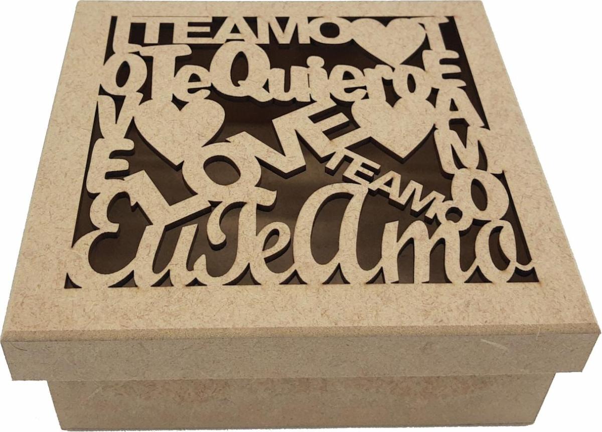 CAIXA LOVE 16X16X6 CMMDF Crú