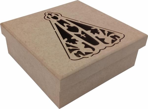 CAIXA NOSSA SENHORA 16X16X6 CM MDF Crú
