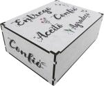 Caixa Organizadora  Entrego, Confio, Aceito e Agradeço 23X17X9cm Mdf 