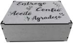 Caixa Organizadora  Entrego, Confio, Aceito e Agradeço 23X17X9cm Mdf 