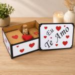 Caixa Organizadora Eu Te Amo Corações 23X17X9 Cm Mdf
