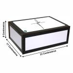 Caixa Organizadora Fé  23X17X9 Cm Mdf Adesivado