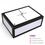 Caixa Organizadora Fé  23X17X9 Cm Mdf Adesivado