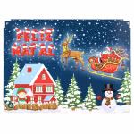 Caixa Organizadora Feliz Natal 23X17X9cm Mdf 