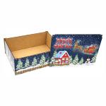 Caixa Organizadora Feliz Natal 23X17X9cm Mdf 