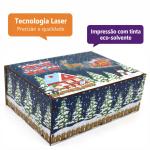 Caixa Organizadora Feliz Natal 23X17X9cm Mdf 