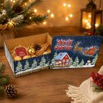 Caixa Organizadora Feliz Natal 23X17X9cm Mdf 