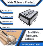 Caixa Organizadora Gratidão    23X17X9cm Mdf 