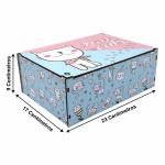 Caixa Organizadora Gato I Love cats 23X17X9 Cm Mdf