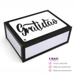 Caixa Organizadora Gratidão 23X17X9 Cm Mdf