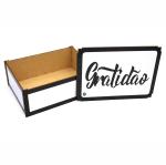 Caixa Organizadora Gratidão 23X17X9 Cm Mdf