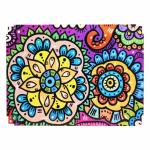 Caixa Organizadora Mandala Colorida   23X17X9cm Mdf 