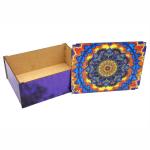 Caixa Organizadora Mandala Roxa 23X17X9 Cm Mdf