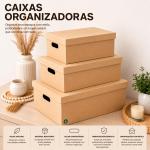Caixa Organizadora MDF com Tampa Vazado Laser Estilo lisa Multiuso Guarda Roupa Closet Premium Box