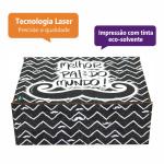 Caixa Organizadora Melhor Pai do Mundo Bigode 23x17x9 Cm Mdf