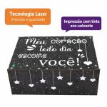 Caixa Organizadora Meu coração todo dia escolhe você 23X17X9cm Mdf 