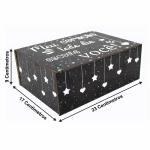 Caixa Organizadora Meu coração todo dia escolhe você 23X17X9cm Mdf 