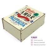 Caixa Organizadora Muitas histórias de amor  23X17X9cm Mdf