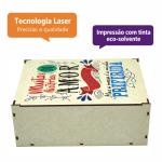 Caixa Organizadora Muitas histórias de amor  23X17X9cm Mdf