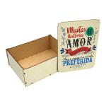 Caixa Organizadora Muitas histórias de amor  23X17X9cm Mdf