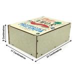 Caixa Organizadora Muitas histórias de amor  23X17X9cm Mdf