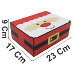 Caixa Organizadora Natal Papai Noel 23X17X9cm Mdf 