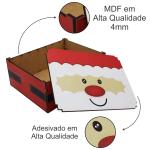 Caixa Organizadora Natal Papai Noel 23X17X9cm Mdf 