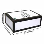 Caixa Organizadora Nossa Senhora com Rosário 23X17X9cm Mdf