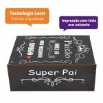 Caixa Organizadora Paizão Nota 10 meu melhor amigo 23X17X9cm Mdf