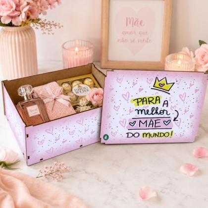 Caixa de MDF Organizadora para a Melhor Mãe do Mundo